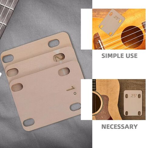 3pcs Guitar Neck Shims for Electric Bass Spacers for Precise Neck Angle Adjustment Easy Installation in Saudi Arabia