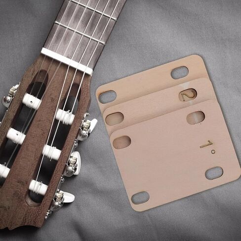 3pcs Guitar Neck Shims for Electric Bass Spacers for Precise Neck Angle Adjustment Easy Installation in Saudi Arabia