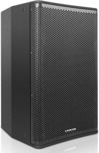 Sound Town Oberon Series 15" 1400W Powered PA/DJ Speaker with 2-Channel Mixer and Onboard DSP, TWS Bluetooth, Plywood, Black (OBERON-115PW) in Saudi Arabia