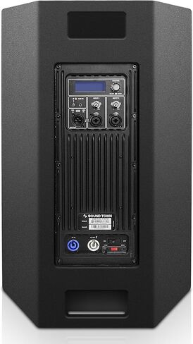 Sound Town Oberon Series 15" 1400W Powered PA/DJ Speaker with 2-Channel Mixer and Onboard DSP, TWS Bluetooth, Plywood, Black (OBERON-115PW) in Saudi Arabia