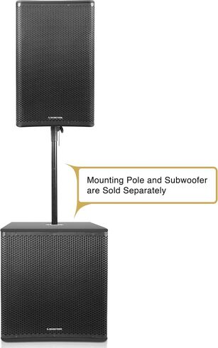 Sound Town Oberon Series 15" 1400W Powered PA/DJ Speaker with 2-Channel Mixer and Onboard DSP, TWS Bluetooth, Plywood, Black (OBERON-115PW) in Saudi Arabia