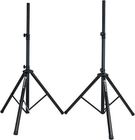 Rockville Karaoke System Bundle: RPG122K Dual 12" Powered Speakers, RCDR10B Dual RCA Cable, RNRMR10 3.5mm to Dual RCA Cable, RWM1203VH VHF Wireless Mic System, 4-Items in Kuwait