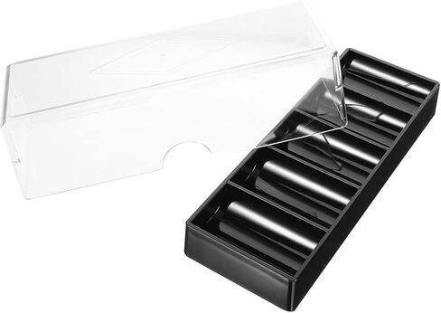 Yardwe Poker Chip Holder Case Acrylic Chip Box Storage Compartment Tidy Case Portable in Kuwait