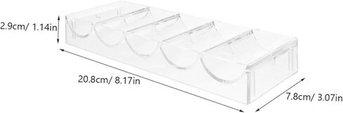 HANABASS Multi Poker Chip Organizer Wear-resistant Acrylic Storage Tray for Easy Access Classification of Poker Chips and Cards Compact Design for Game Parties in Kuwait