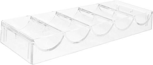 Yardwe Acrylic Poker Chip Tray Holder Multi-Grid 100 Chips Storage Design for Game Night Supplies in Kuwait