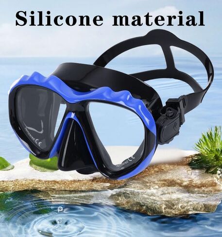 +2.0 to +5.0 Hyperopia Diving Mask Farsighted with Tempered Glass Lenses, Gear for Men Women in Kuwait