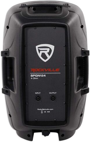 (2) مكبرات صوت DJ PA سلبية مقاس 12 بوصة من Rockville SPGN124 بقدرة 2400 وات + حوامل + كابلات + حقيبة حمل in Kuwait