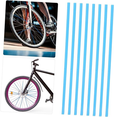 Toyvian 72pcs Universal Bicycle Motorcycle Wheel Covers Colorful Wheel Wraps for Mountain Bikes Waterproof Rim Protection Easy to Install Wraps for Decoration in Saudi Arabia
