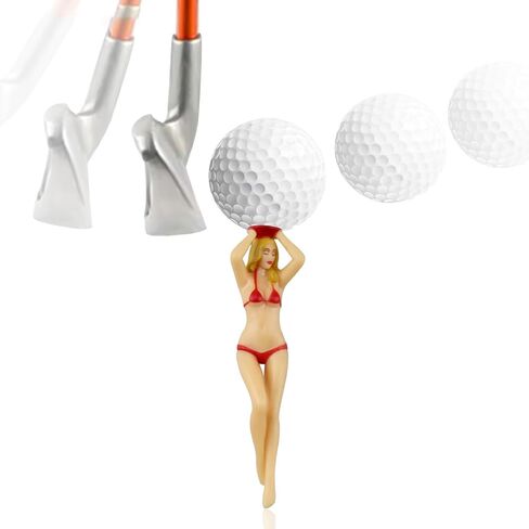 LKTEE Funny Golf Tees - 6-Pack Women's Bikini Style Plastic Golf | Perfect for Funny Golf Gifts, Martini Golf Tees Inspiration, Ideal for Birthdays, Holidays, Bachelorette Parties in Saudi Arabia