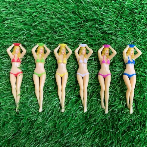 LKTEE Funny Golf Tees - 6-Pack Women's Bikini Style Plastic Golf | Perfect for Funny Golf Gifts, Martini Golf Tees Inspiration, Ideal for Birthdays, Holidays, Bachelorette Parties in Saudi Arabia