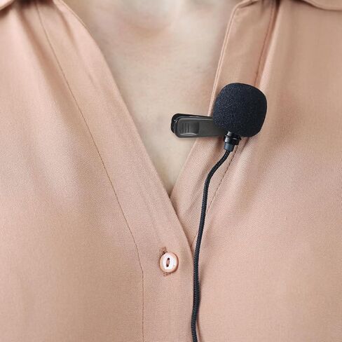 20 Pack Lapel Mic Clip Earphone Wire Clips Small Headphone Cable Clothing Clip, Mic Cord Holder for Fixing Earphone/Microphone Cord Black in Kuwait