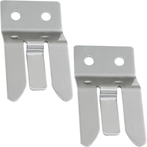 2Pcs Professional Dual-Mount CB Radio Mic Clip - Metal Screw Installation for Car Truck Base Station (Includes Hardware Kit) in Saudi Arabia