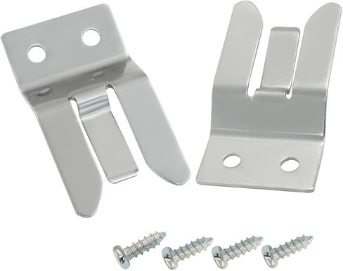 2Pcs Professional Dual-Mount CB Radio Mic Clip - Metal Screw Installation for Car Truck Base Station (Includes Hardware Kit) in Saudi Arabia