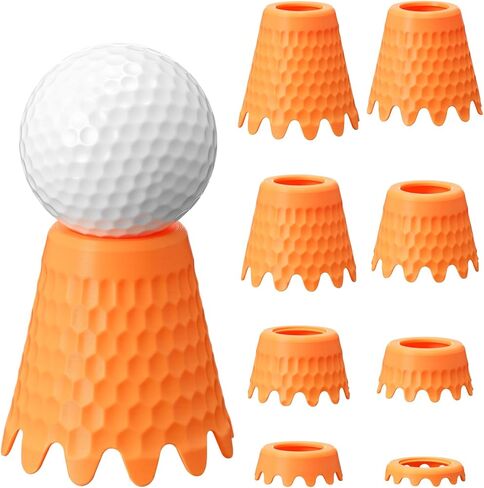 8 Pack Golf Simulator Tees, TPU Golf Tees 1/4"-2" Height, Durable Practice Tee for Indoor Outdoor Winter Training, Driving Range & Turf Mats in Saudi Arabia