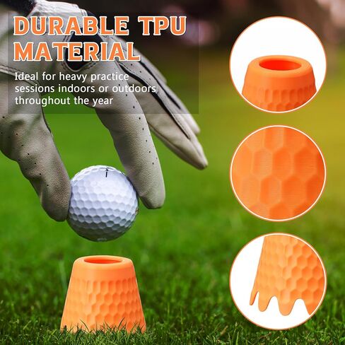 8 Pack Golf Simulator Tees, TPU Golf Tees 1/4"-2" Height, Durable Practice Tee for Indoor Outdoor Winter Training, Driving Range & Turf Mats in Saudi Arabia