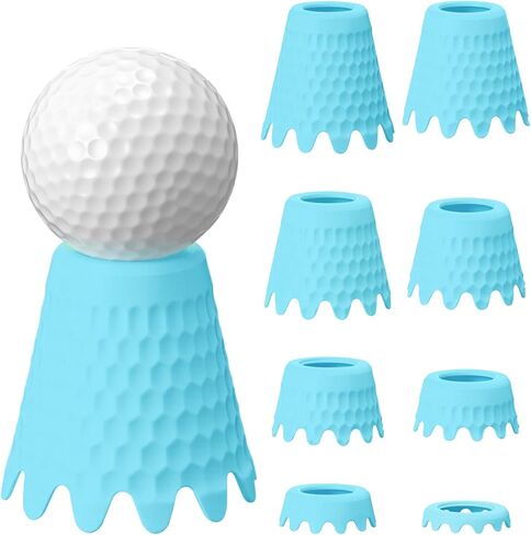 8 Pack Golf Simulator Tees, TPU Golf Tees 1/4"-2" Height, Durable Practice Tee for Indoor Outdoor Winter Training, Driving Range & Turf Mats in Saudi Arabia