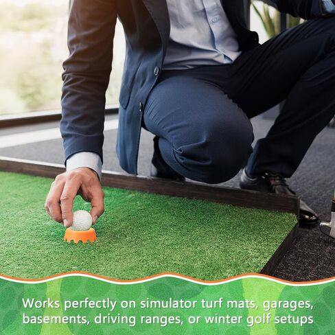 8 Pack Golf Simulator Tees, TPU Golf Tees 1/4"-2" Height, Durable Practice Tee for Indoor Outdoor Winter Training, Driving Range & Turf Mats in Saudi Arabia