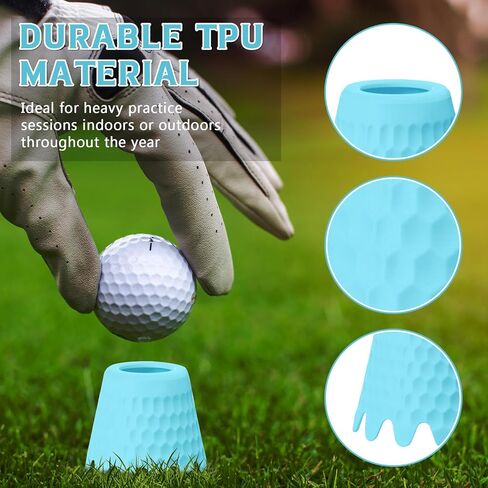8 Pack Golf Simulator Tees, TPU Golf Tees 1/4"-2" Height, Durable Practice Tee for Indoor Outdoor Winter Training, Driving Range & Turf Mats in Saudi Arabia