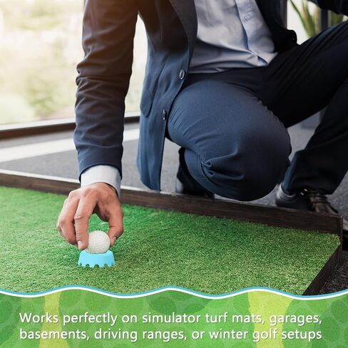 8 Pack Golf Simulator Tees, TPU Golf Tees 1/4"-2" Height, Durable Practice Tee for Indoor Outdoor Winter Training, Driving Range & Turf Mats in Saudi Arabia