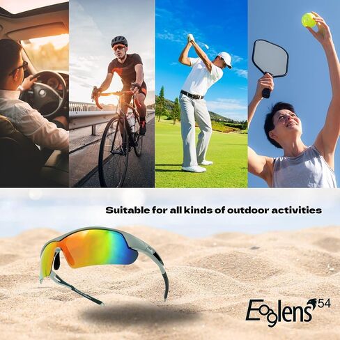 Outdoor Sports photochromic or polarized wrap around Cycling Sunglasses for Men & Women TR90 Frame UV Protection in Saudi Arabia