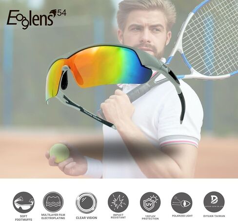 Outdoor Sports photochromic or polarized wrap around Cycling Sunglasses for Men & Women TR90 Frame UV Protection in Saudi Arabia