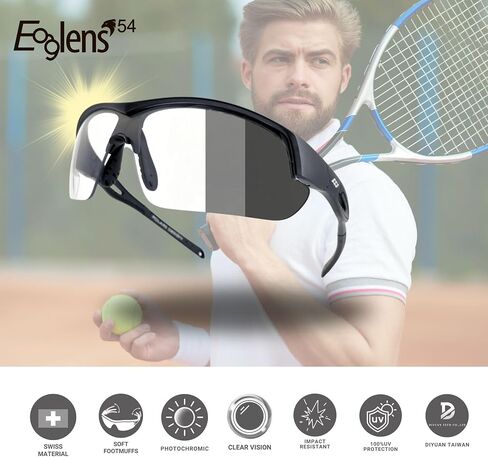 Outdoor Sports photochromic or polarized wrap around Cycling Sunglasses for Men & Women TR90 Frame UV Protection in Kuwait
