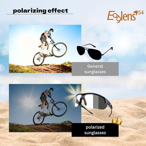 Outdoor Sports photochromic or polarized wrap around Cycling Sunglasses for Men & Women TR90 Frame UV Protection in Kuwait