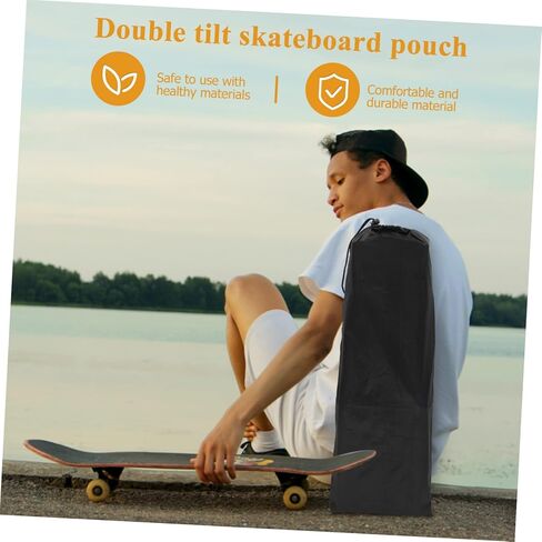 Skateboard Sling Bag Lightweight Skateboard Carrier for Protection Dual-use Shoulder Crossbody Bag for Boards Portable Drift Board Storage for Skateboarders in Kuwait
