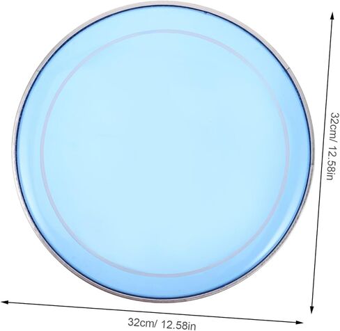 Milisten Jazz Drum Double-skin Drum Head Blue Double-layer Oil Skin Polyester Film Cover Replacement for Musical Instrument Parts in Saudi Arabia