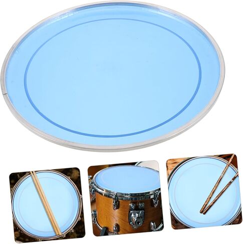 Milisten Jazz Drum Double-skin Drum Head Blue Double-layer Oil Skin Polyester Film Cover Replacement for Musical Instrument Parts in Saudi Arabia