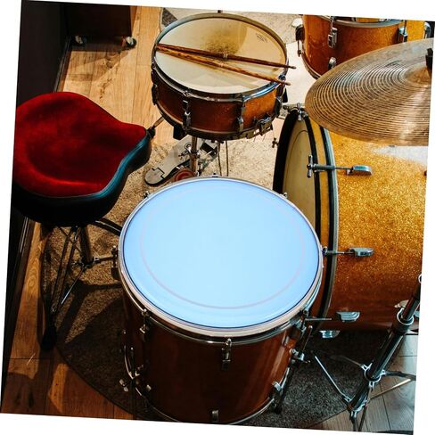 Milisten Jazz Drum Double-skin Drum Head Blue Double-layer Oil Skin Polyester Film Cover Replacement for Musical Instrument Parts in Saudi Arabia