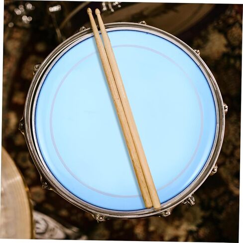 Hemoton Drum Skin Replacement Double-skin Jazz Drum Head Polyester Film Blue Musical Instrument Accessory in Saudi Arabia