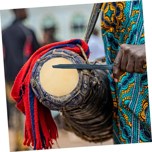 2pcs Goat Drum Skin Replacement Authentic Djembe Congo Drum Head Covers for Enhanced Sound Quality Durability for Percussion Instrument Repair in Saudi Arabia