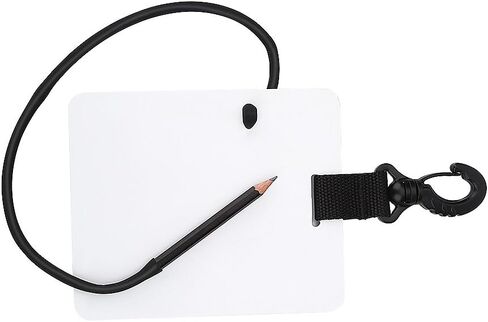 Akozon Underwater Writing Slate Board with Clip Replaceable Pencil Ideal for Diving Swimming Water Sports in Saudi Arabia