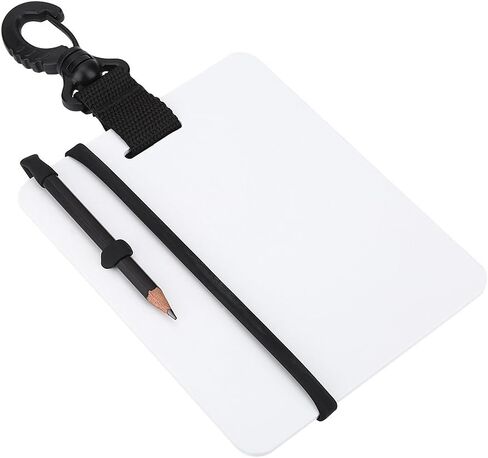 Akozon Underwater Writing Slate Board with Clip Replaceable Pencil Ideal for Diving Swimming Water Sports in Saudi Arabia