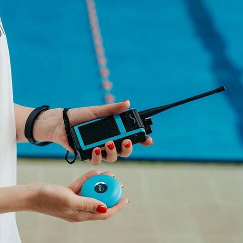 حزمة 2 في 1 SONR Swim Coach Communicator، مقاومة للماء، مجموعة السباحة تحت الماء، توصيل العظام، التدريب في الوقت الحقيقي، سماعة رأس لاسلكية وحقيبة تخزين in Kuwait