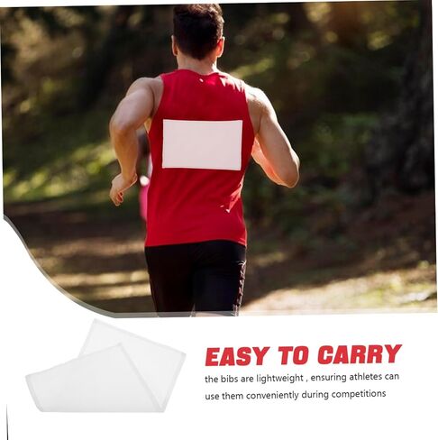 Hemoton 10-Pack Athletic Race Bibs for Running Blank Number Bibs Made of Sturdy Fabric for Marathons and Sports Events in Saudi Arabia