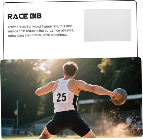 VICASKY Race Bibs for Marathon Track Events Weatherproof Design for Enhanced Performance Quick Attachment System in Saudi Arabia