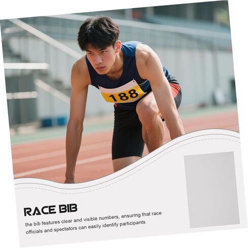 VICASKY Race Bibs for Marathon Track Events Weatherproof Design for Enhanced Performance Quick Attachment System in Saudi Arabia