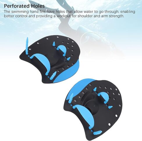 Swimming Hand Paddles, Silicone Polypropylene Hand Fin Flipper Paddle, Adjustable Strap Swimming , Water Resistances Equipment for Swim Training in Saudi Arabia
