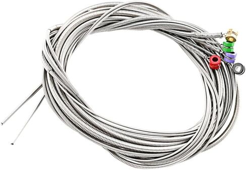 Vaguelly Colorful Head Stainless Steel Bass Strings Set 5-String Musical Instrument Parts Sturdy Replacement for Electric Bass Guitars in Saudi Arabia