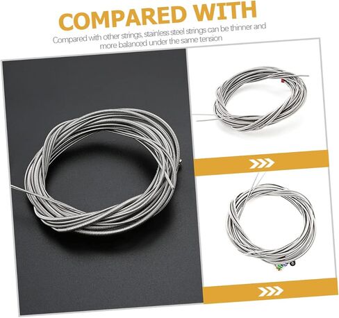 Vaguelly Colorful Head Stainless Steel Bass Strings Set 5-String Musical Instrument Parts Sturdy Replacement for Electric Bass Guitars in Saudi Arabia