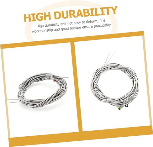 Vaguelly Colorful Head Stainless Steel Bass Strings Set 5-String Musical Instrument Parts Sturdy Replacement for Electric Bass Guitars in Saudi Arabia