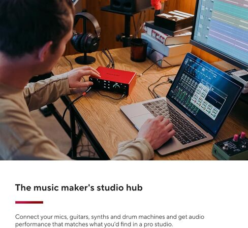 Focusrite Scarlett 4i4 4th Gen USB Audio Interface – Studio-Quality Recording for Musicians & Creators with Software Bundle (Renewed) in Saudi Arabia
