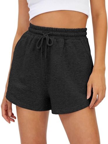 Womens Summer Shorts Casual Sweat Athletic Spring Outfits Beach Vacation Clothes Comfy Fall Fashion in Saudi Arabia