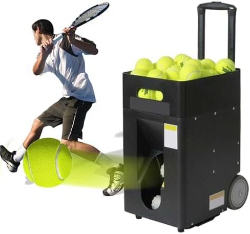 Professional Tennis Ball Machine - 60km/h Speed, 50-Ball Capacity, Remote Control, Ideal for Beginners & Intermediate Players - Perfect Tennis Training Device in Saudi Arabia