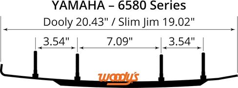 Woody's 6580 Series 4" Slim Jim Snowmobile Ski Carbide Runner in Saudi Arabia