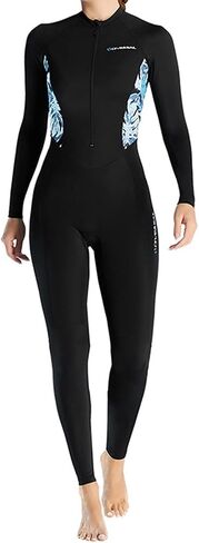 Colaxi Adults Women Wetsuit Diving Suit Sun Protection Jumpsuit Front Zip Breathable Wet Suit Swimsuit for Free Diving Summer Spring in Saudi Arabia