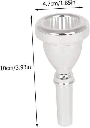 Vaguelly Premium Plated Tuba Mouthpiece Cnc Precision Tuba Accessory for Students Professionals Durable Easy to Clean Tuba Part Elegant Design for Enhanced Performance in Saudi Arabia
