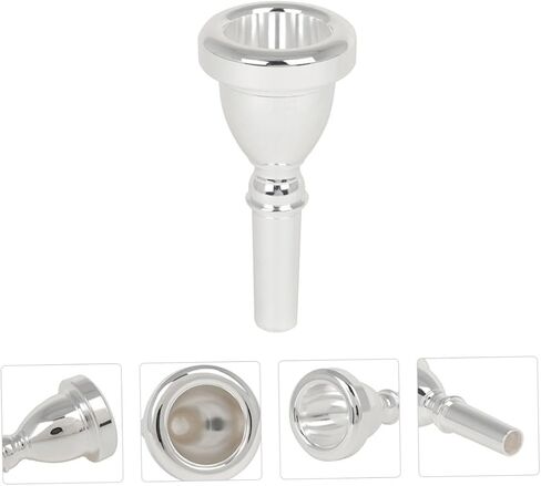 Vaguelly Premium Plated Tuba Mouthpiece Cnc Precision Tuba Accessory for Students Professionals Durable Easy to Clean Tuba Part Elegant Design for Enhanced Performance in Saudi Arabia